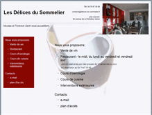Tablet Screenshot of delices-du-sommelier.fr